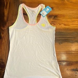 Rabbit running Bunny Hop tank in white XS NWT